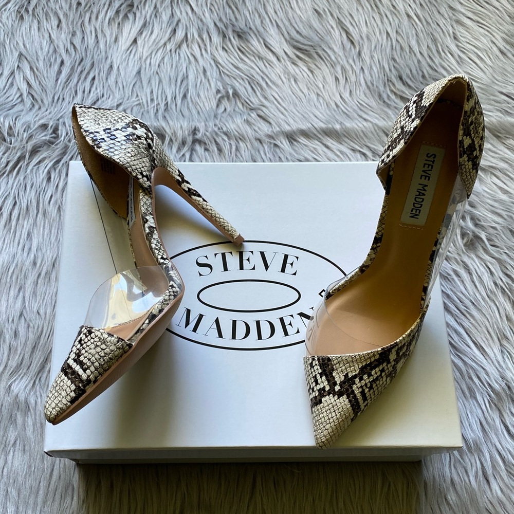 Steve Madden Shira Snakeskin Heels / Pumps